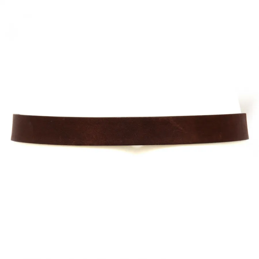 7879AC  cintura bimba GIRL SIMONETTA MINI brown VINTAGE leather belt