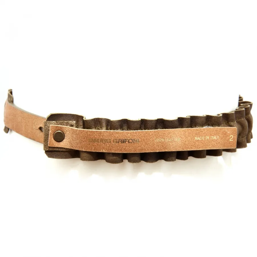 7883AC cintura elasticizzata bimba girl MAURO GRIFONI vintage leather belt