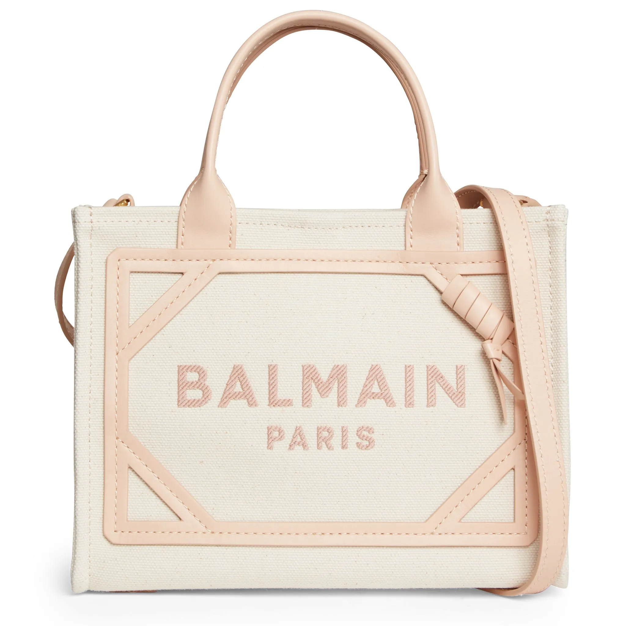 BALMAIN  Borsa ''B-Army 42'' in tela beige