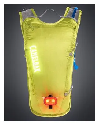 Borsa per idratazione Camelbak Classic Light da 4 litri + tasca per l'acqua da 2 litri giallo neon