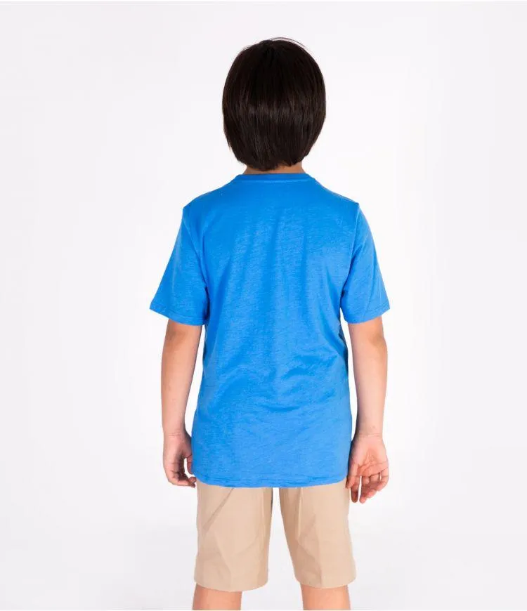 Boys One & Only Solid Tee Ss Htr Soar