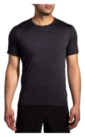 Brooks Luxe Run Short Sleeve Jersey Black Men's