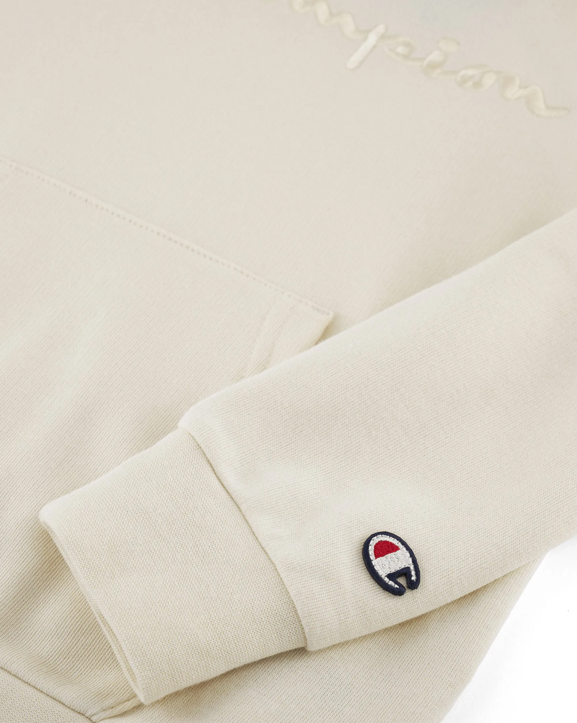 Champion Felpa Con Cappuccio Con Logo Tonal Grigio Bambino