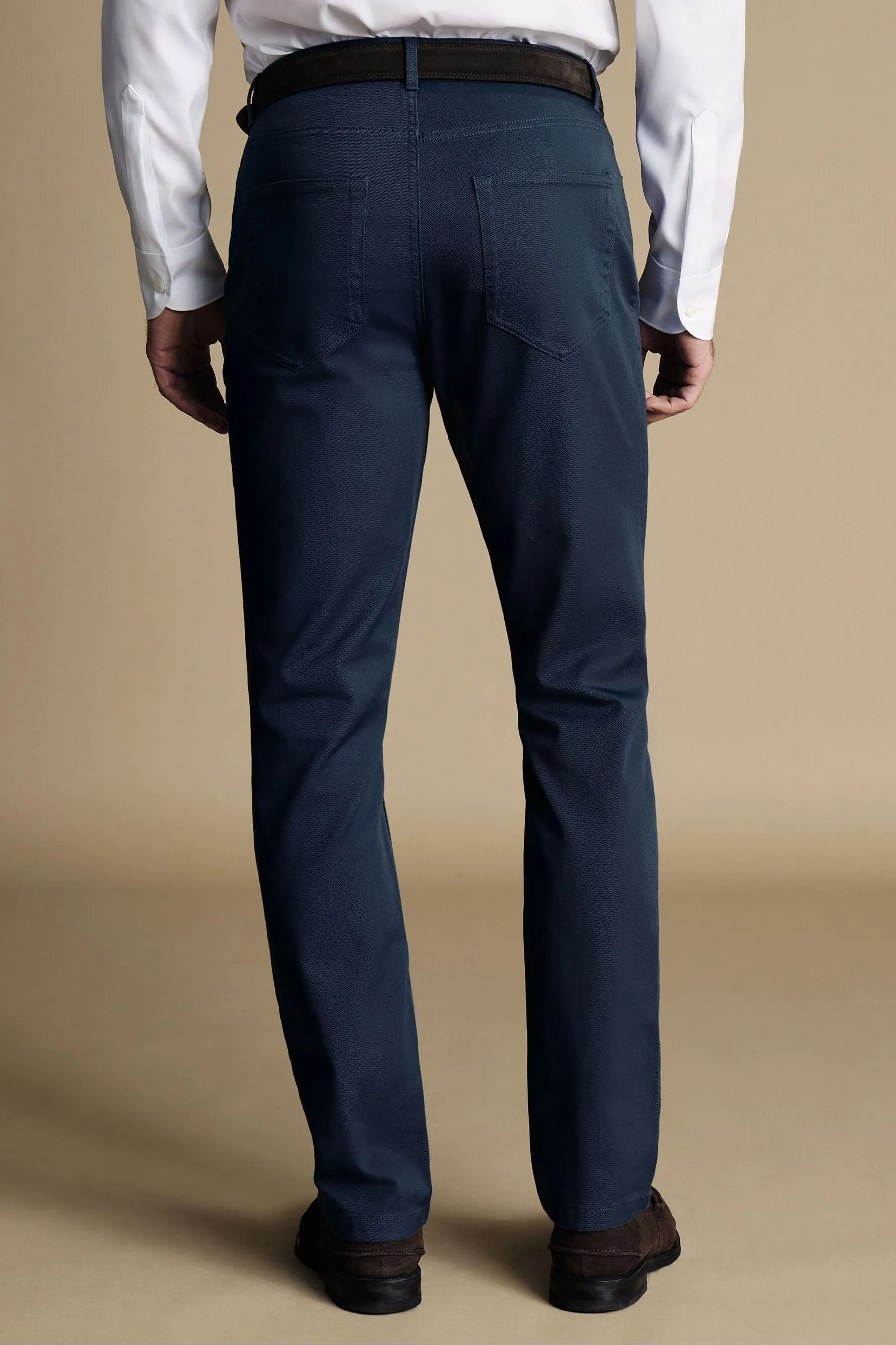 Charles Tyrwhitt - Vestibilità attillata / Slim Jeans in twill con 5 tasche