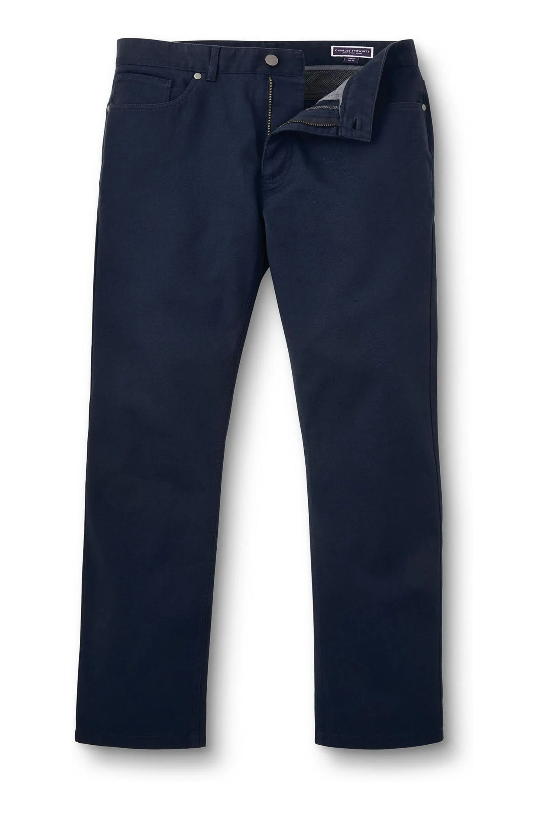 Charles Tyrwhitt - Vestibilità attillata / Slim Jeans in twill con 5 tasche