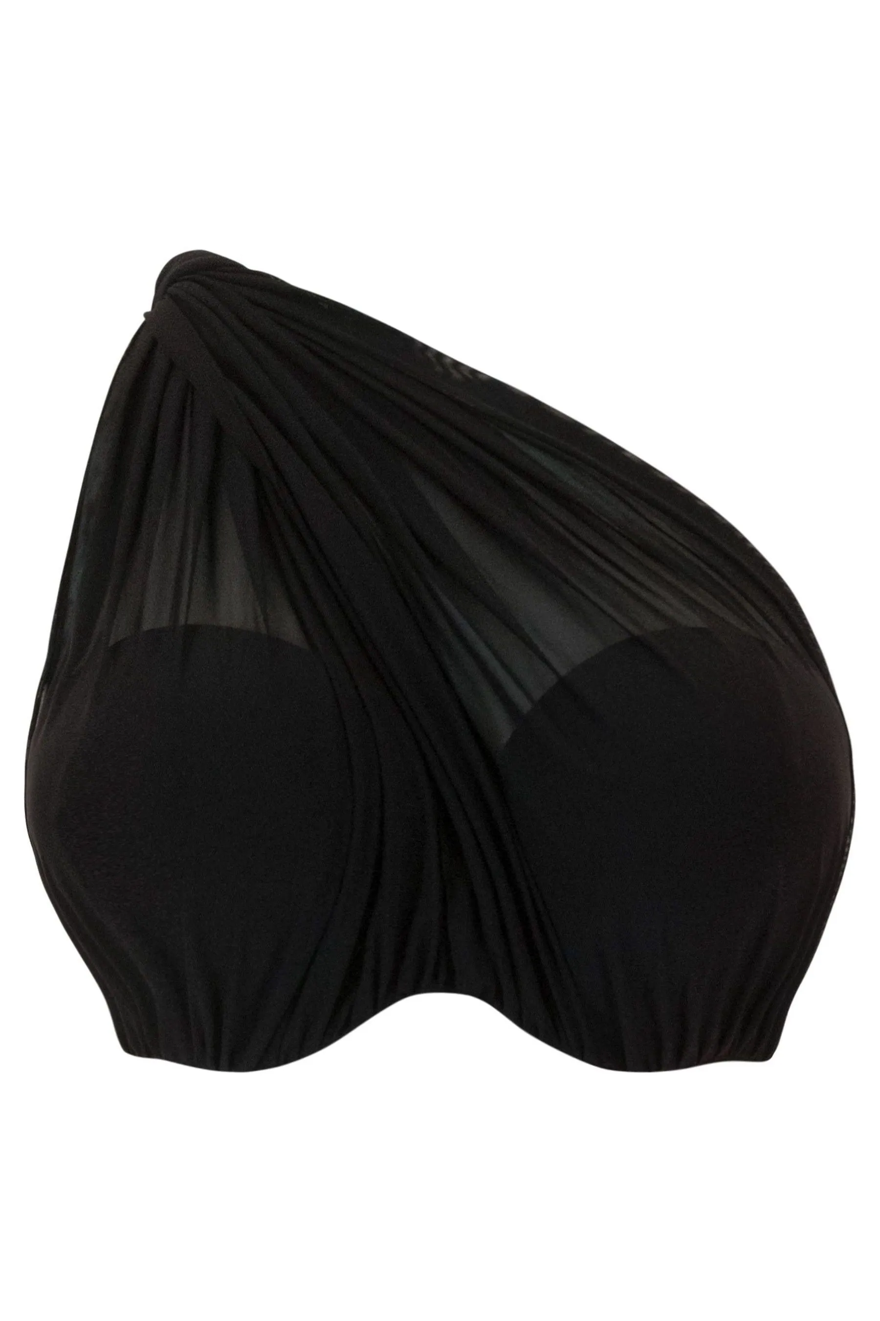 Curvy Kate Nero - Wrapsody - Bikini a fascia multiposizione senza spalline