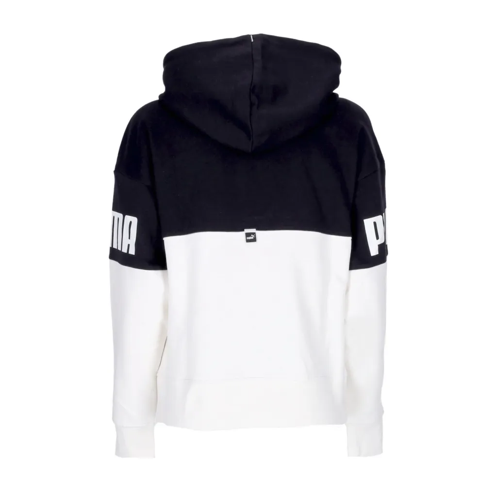 felpa cappuccio donna power colorbloc hoodie fl BLACK