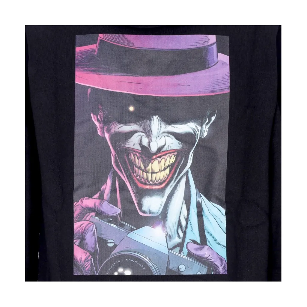 felpa cappuccio uomo killing joke hoodie x batman BLACK