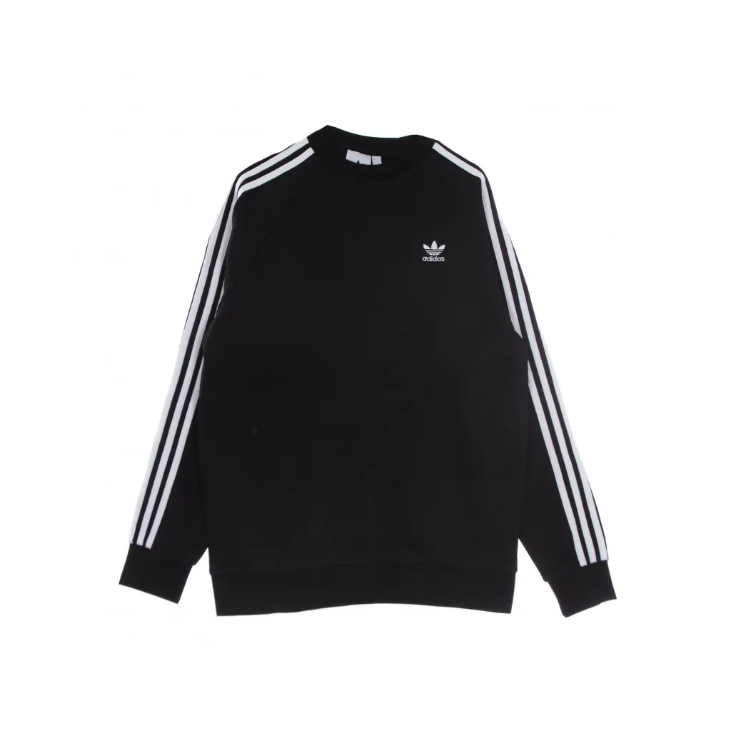 FELPA GIROCOLLO UOMO 3 STRIPES CREW BLACK