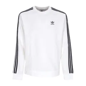 felpa girocollo uomo 3-stripes crewneck WHITE