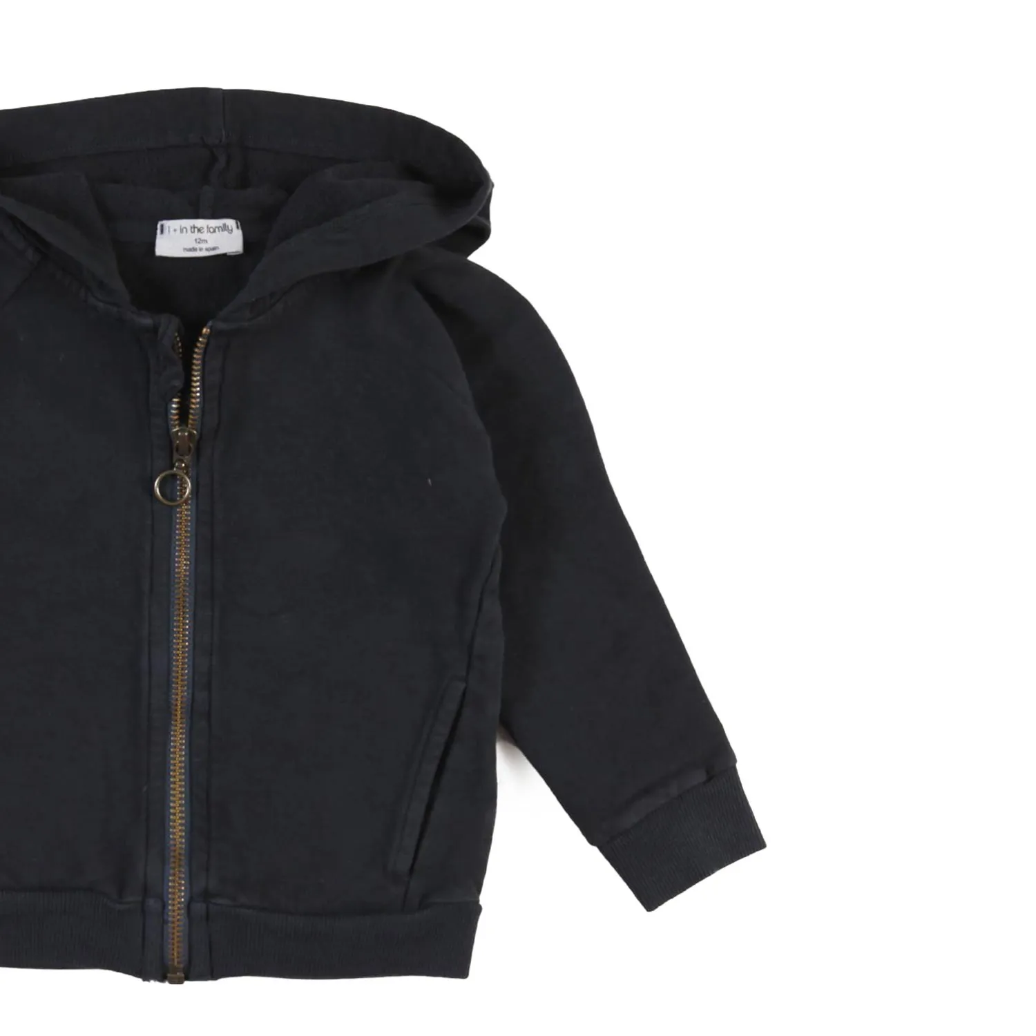 Felpa Hoodie Bernd Blu Navy Bimbo E Bimba