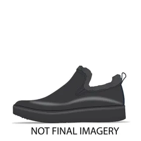 FitFlop RALLY SHEARLING-LINED SUEDE SLIP-ON SNEAKERS ALL BLACK