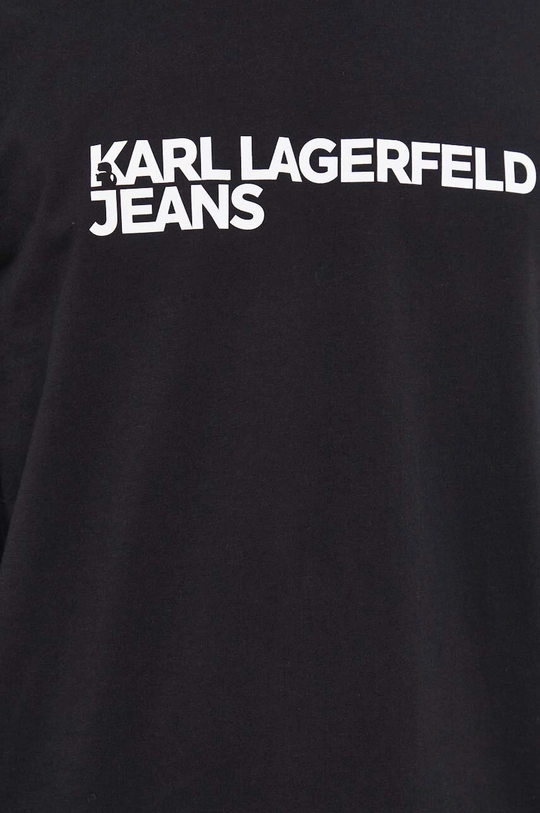 Karl Lagerfeld Jeans top a maniche lunghe in cotone