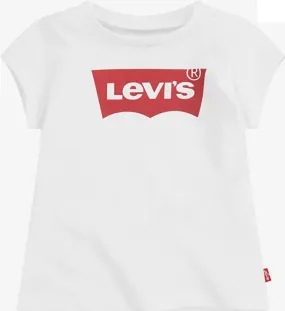 Levi's Kids Fur Puffer girl's short sleeve t-shirt 3E4234-W5J white