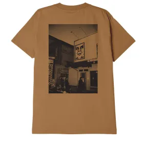 Obey Hong Kong Photo Classic men's short sleeve t-shirt 165263410 brown