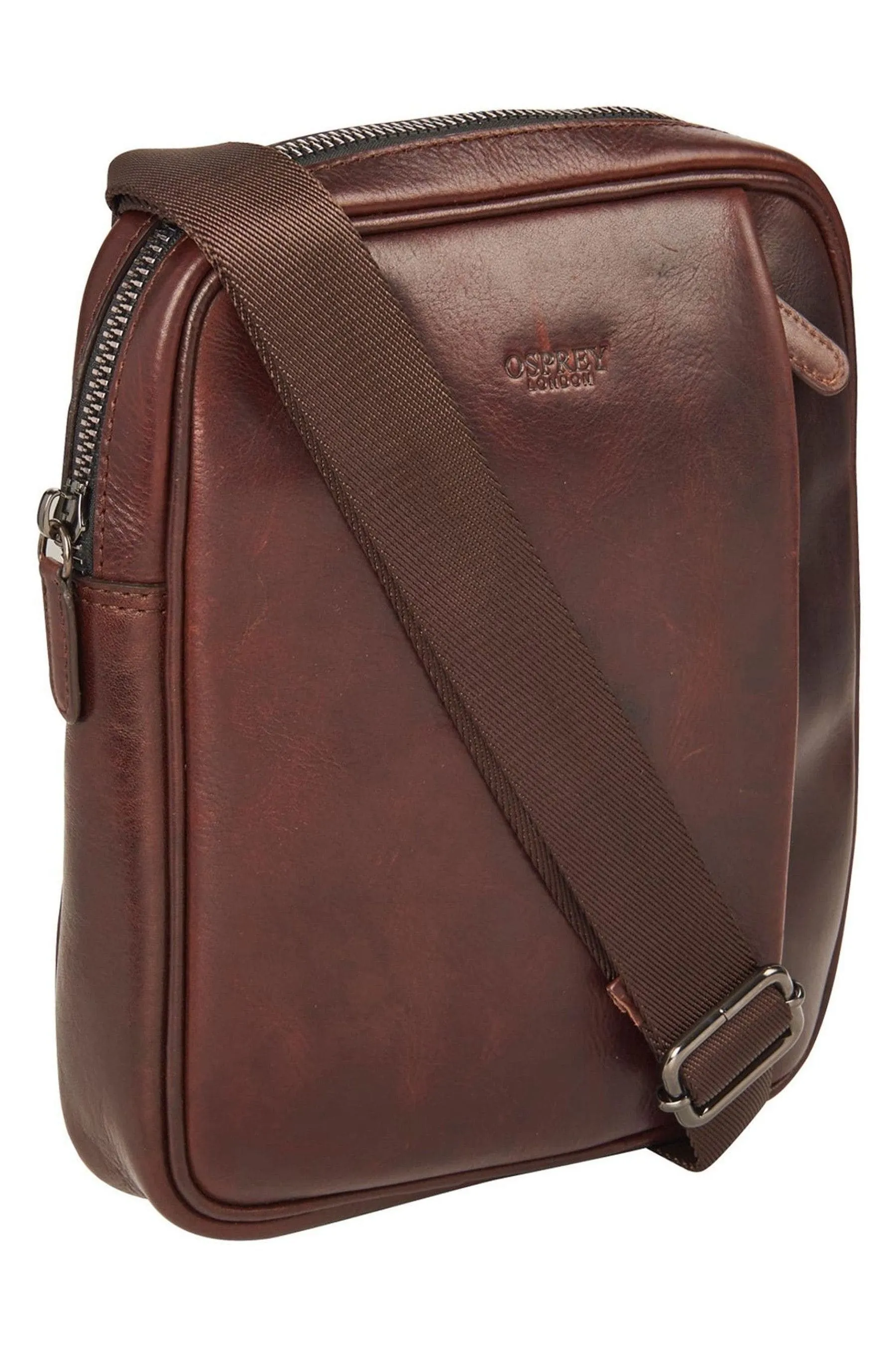 OSPREY LONDON - Carter - Borsa messenger Borsa saddle in pelle    