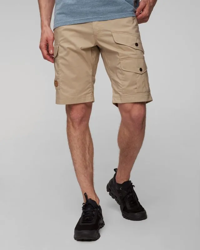 Pantaloncini beige da trekking da uomo Fjallraven Vidda Pro Lite Shorts M