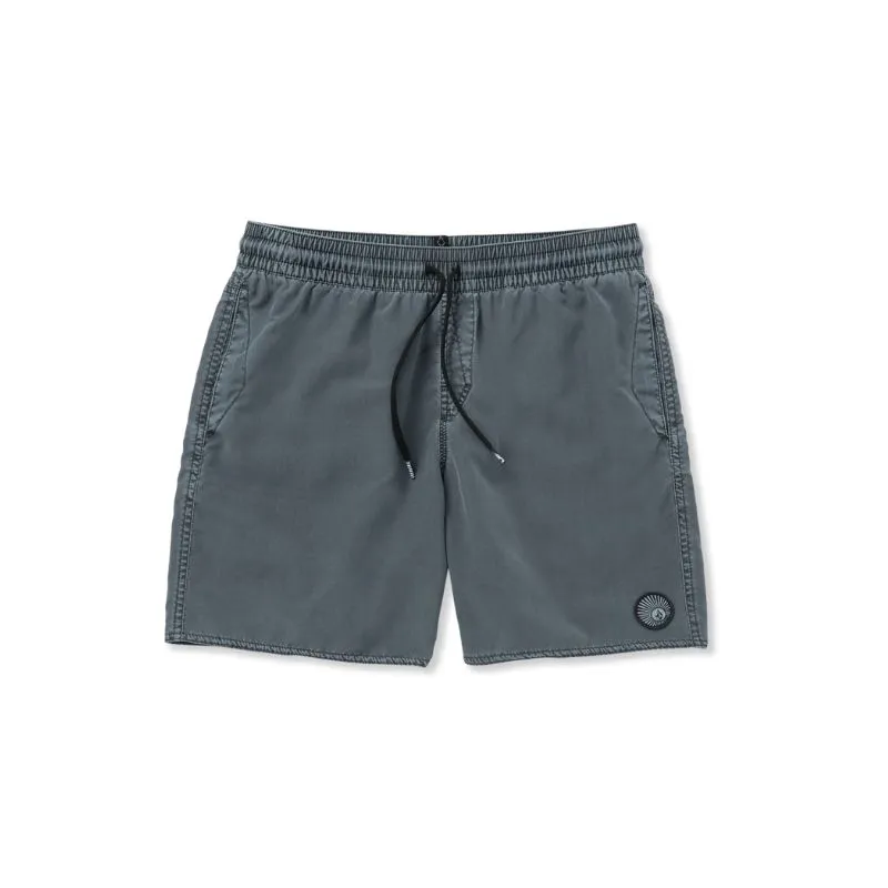 Pantaloncini da bagno da uomo Volcom Center Trunk 17 (DARK SLATE)