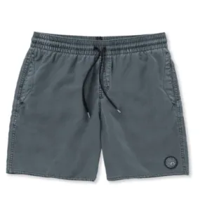 Pantaloncini da bagno da uomo Volcom Center Trunk 17 (DARK SLATE)