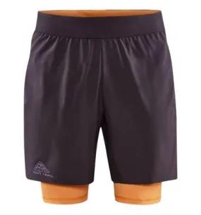 Pantaloncini da trail running Craft PRO Trail 2in1 Shorts M (Slate)