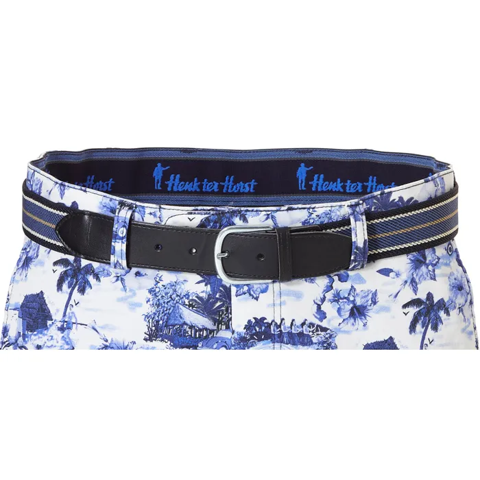 Pantaloncini Henk ter Horst stampa Hawaii Blu