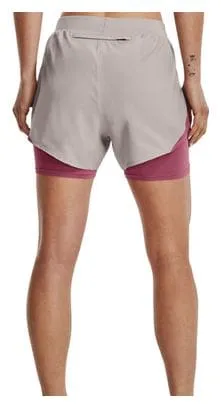 Pantaloncini Under Armour Fly By Elite 2-in-1 Donna Grigio