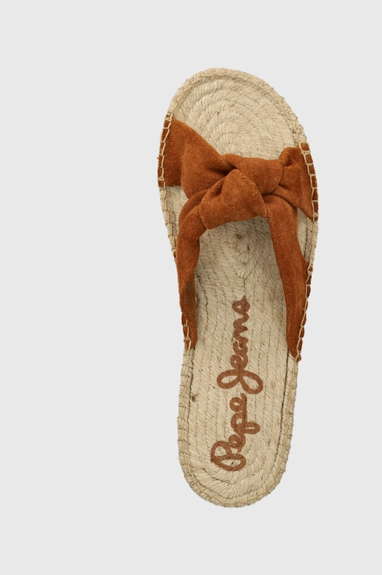 Pepe Jeans ciabatte slide in camoscio PLS90664