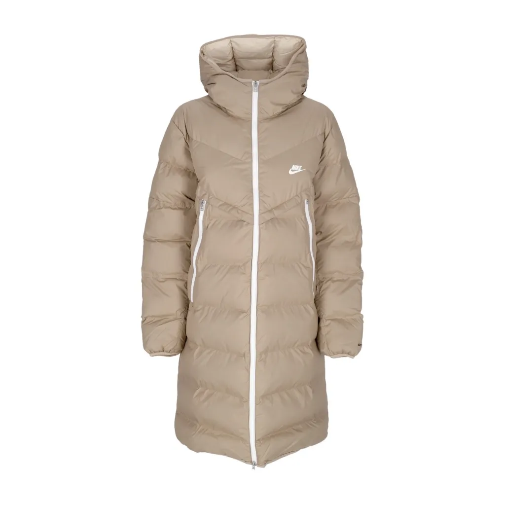 piumino lungo uomo sportswear storm-fit windrunner pl-fid hoodie parka KHAKI/RATTAN/SAIL