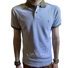 Polo Uomo Tru-Trussardi Jersey Grigio/Verde