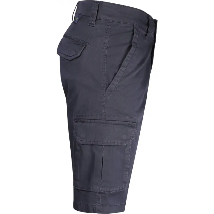 Sea Barrier Pantaloncini cargo da uomo in cotone elasticizzato Navy