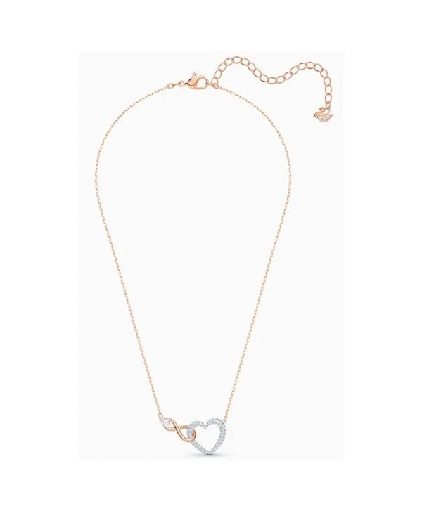 Set collana più orecchini Swarovski Infinity bicolore