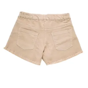 Shorts Di Jeans Beige Bambina E Teen