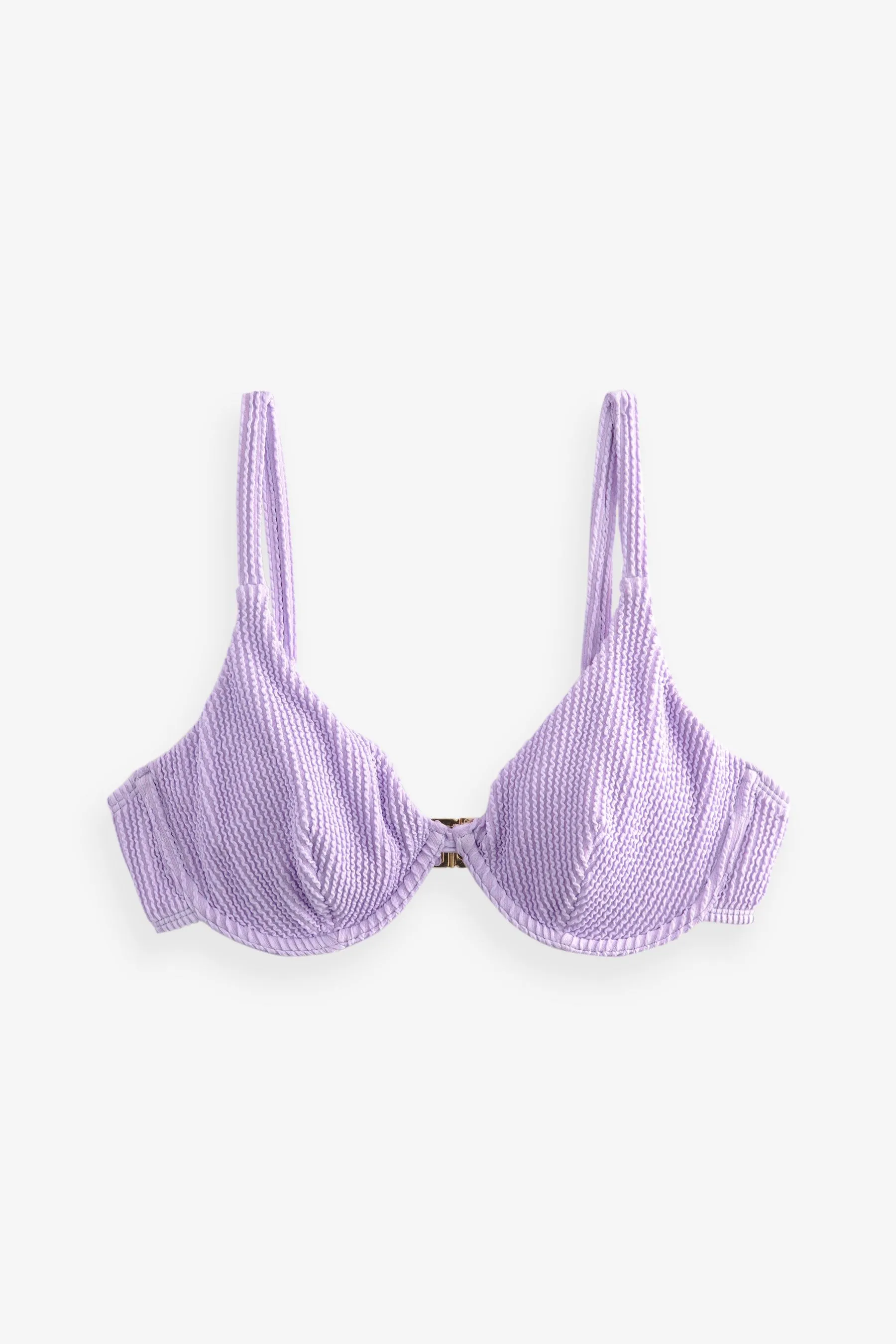 Stropicciato con Viola lilla  - Top bikini con ferretto senza imbottitura