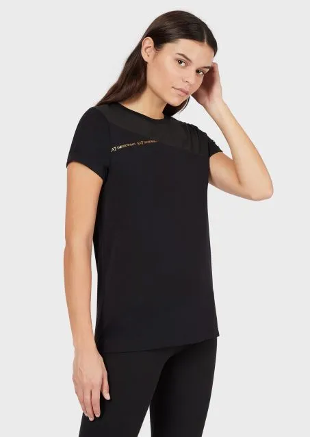 T-shirt Donna EA7 EMPORIO ARMANI 3KTT34 1200 Nero