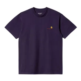 T-shirt Uomo Carhartt WIP S/S American Script Viola