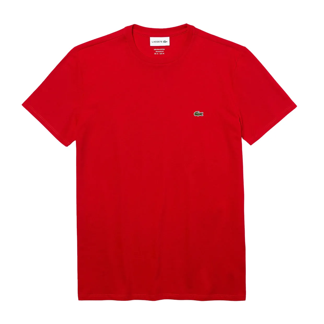 T-shirt Uomo Lacoste Girocollo Cotone Pima Rosso