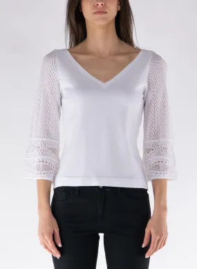 t-shirt v pizzo