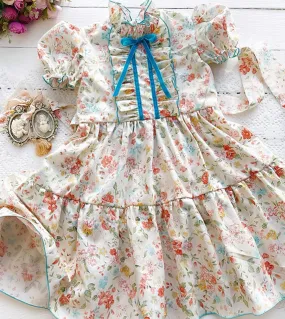 Toddler Baby Girl Flower Princess Dress Neonati Ragazze Pink Lace Big Bow Abiti da festa di compleanno Abito da ballo per ragazz