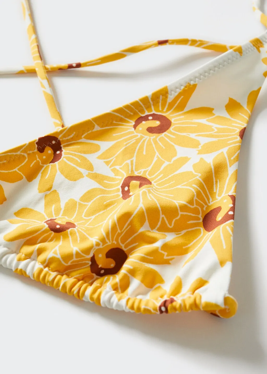 Top bikini spallini fiori