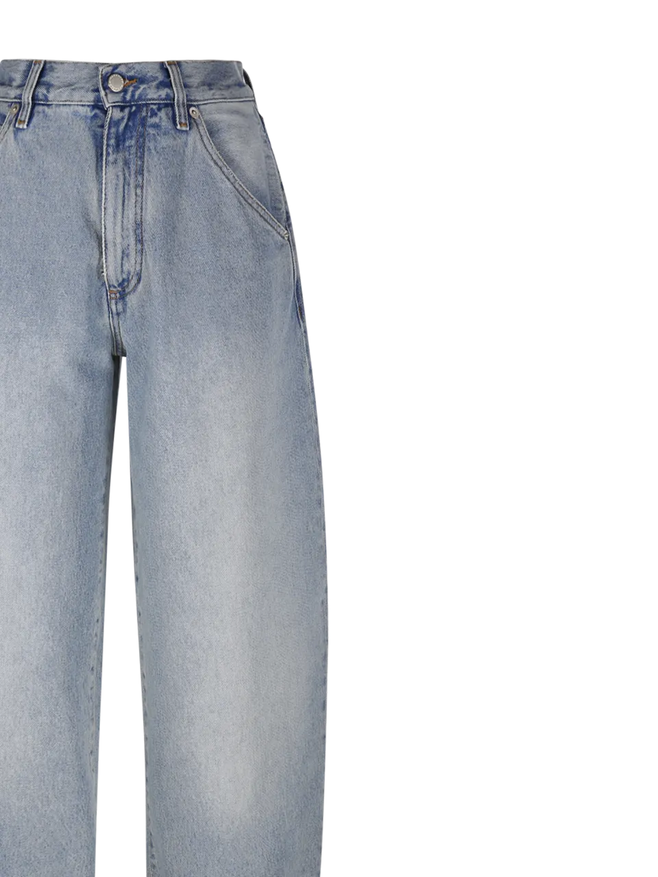 WOMAN DARKPARK BLUE COTTON KHRIS BARREL LEG DENIM JEANS