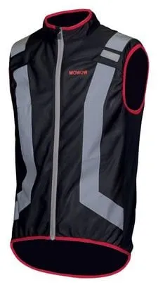 Wowow Flandrien Sleeveless Reflective Jacket Black Red