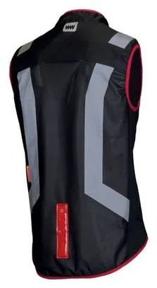 Wowow Flandrien Sleeveless Reflective Jacket Black Red